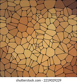 Brown Background from pebbles. Abstract vector template for presentation.