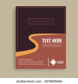 Brown background poster design. Great vector for social media, banner, flyer, company, shop, web, online shop, product marketing, campaign etc.