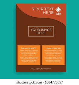 Brown background poster design. Great vector for sales promotion, product marketing, web, laptop, banner, flyer, social media, online shop etc.