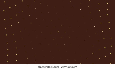 Brown background with scattered small gold dots decoration texture