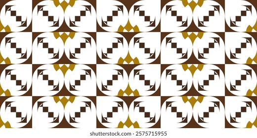 Brown background seamless vector geometric 