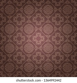 Brown background texture in Chinese style for your design, vector image
