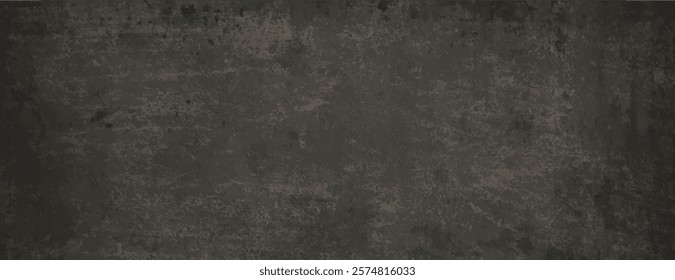 Brown background vector.Grungy background with a dark brown color. The background features a rough, textured surface with a distressed brown appearance. Rough concrete texture background.