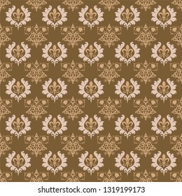 Brown Background wallpaper vintage style, seamless pattern, texture