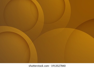 fondo marrón. fondo de círculo 3d abstracto.