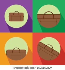 Brown Bag Icon Vector Illustration