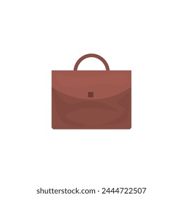 Brown bag on white background