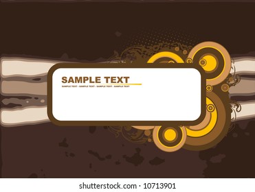 Brown banner