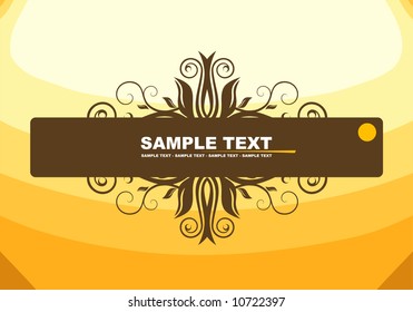 Brown banner