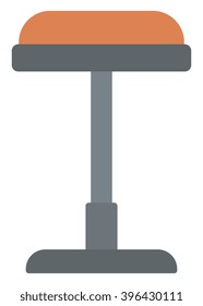 Brown bar stool.