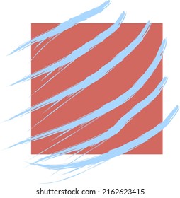 brown base color with light blue slanted strokes 