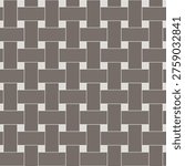 Brown basketweave vertical tile pattern. Seamless background.