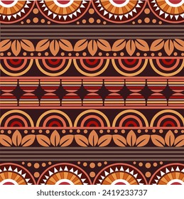 Brown batik patterned background and wallpaper