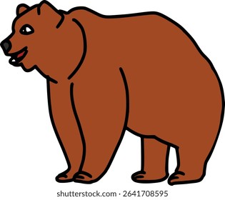 Brown Bear animal vector image