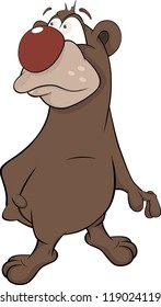 Brown Bear. Cartoon