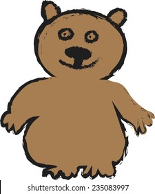Brown bear cartoon