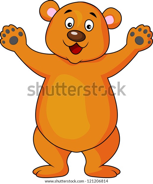 Brown Bear Cartoon Stock Vector (Royalty Free) 121206814