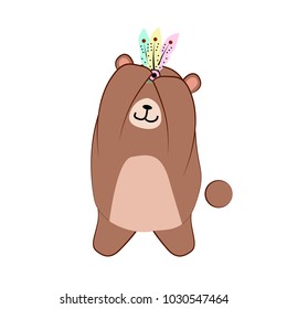 brown bear, cute dancing animal for kid t-shirt