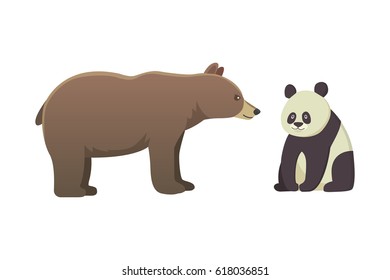 brown bear grizzly and panda