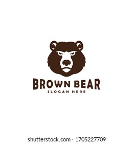 Angry Bear Logo Hipster Vintage Retro Stock Vector (Royalty Free ...