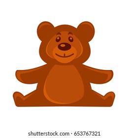 Brown bear soft toy