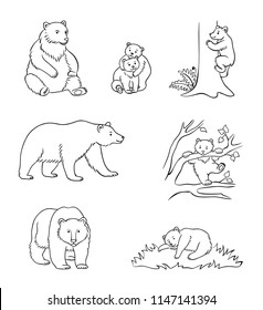 Bear Cub Outline Hd Stock Images Shutterstock