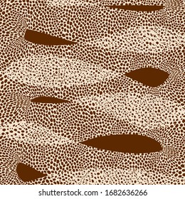 Fondo abstracto de color marrón y beige. Diseño decorativo con adorno animal.Piel leopardo. Imagen de moda. Diseño de plantilla para tarjeta, afiche, banner. 