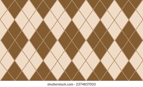 Brauner und beiger Stil, nahtloses geometrisches Muster