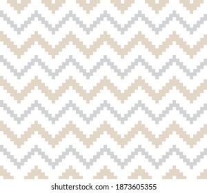 Brown Beige Chevron seamless pattern background for fashion textile, knitwear, graphics