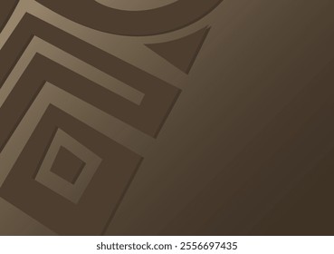 Arrière-plan grunge marron et beige décoré d'un signe tribal. Conception d'Image vectorielle simple avec espace pour copie.
