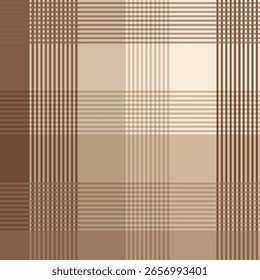 Brown with beige multicoloured gradient Plaid textured seamless pattern suitable for fashion textiles and graphics.