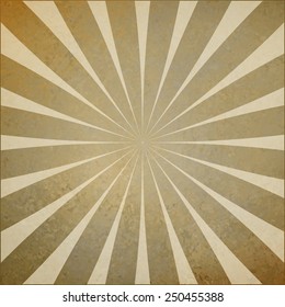 brown and beige retro sunburst pattern vector, radial striped vintage background design