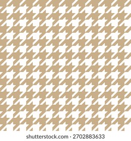 Brown, beige seamless abstract geometric Houndstooth pixel pattern, repeat seamless pattern