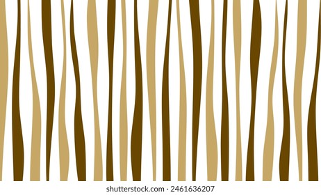Brown and Beige Twisted and distorted texture in trendy retro psychedelic style. Groovy hippie minimalist backgrounds. Waves, swirl, twirl pattern. Smooth Water Flow Ripple Lines

