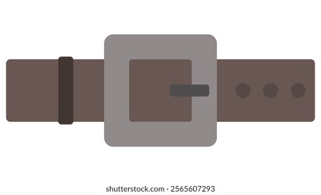 Brown belt icon isolated on white background.