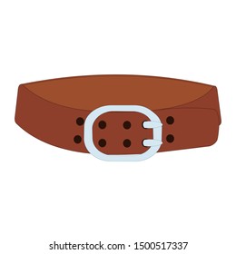 Brown Belt with sliver bocoul