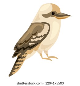 Brown bird icon. Cartoon of brown bird vector icon for web design isolated on white background