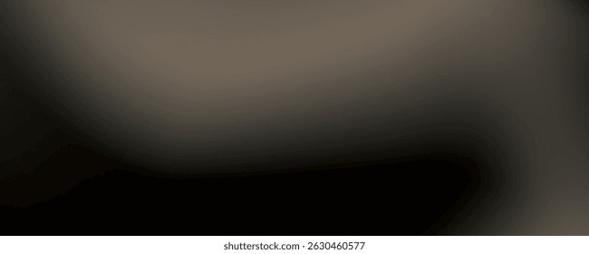 Fundo abstrato gradiente granulado marrom, preto e bege, titânio borrado, textura de ruído de efeito dourado para poster banner capa cabeçalho wallpaper pano de fundo design vetor eps10.