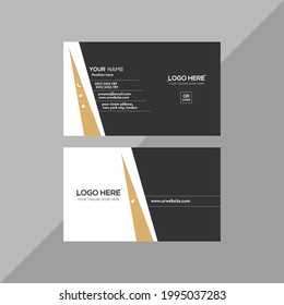 brown and black colored corporate business card 