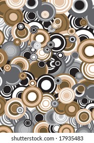 brown and black decorative circle