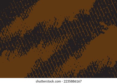 Textura de línea de rayas diagonales marrón y negro con fondo detallado de grifo angustiado