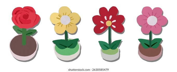 A brown and black flower print with irregular, slightly wavy patterns is repeated across the image