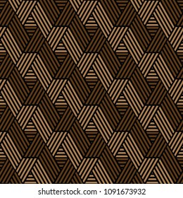brown and black geometric pattern abstract vector background. Modern stylish texture.