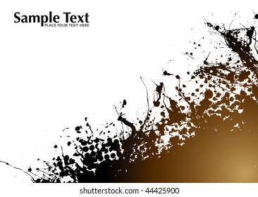 Abstrakter brauner und schwarzer Grunge-Hintergrund mit Raum zum Hinzufügen von Text