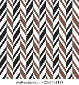 Motif brun et noir d'épine de sanglier. Motif vectoriel d'os de cerf. Motif géométrique harmonieux pour les vêtements, papier d'emballage, arrière-plan, arrière-plan, arrière-plan, carte cadeau.