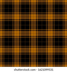 Brown and black plaid. Seamless checkered pattern. Tartan