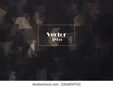 Brown and black Polygonal Mosaic Background, Vector illustration, Business Design Templates