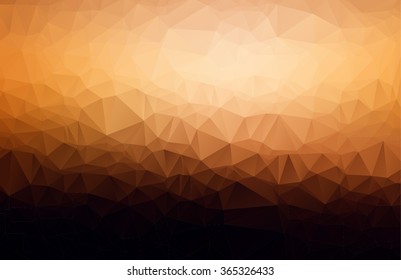 Fondo de mosaico policonal de color marrón y negro, ilustración vectorial, plantillas de diseño empresarial