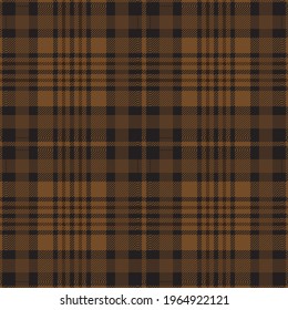 Brown and black tartan plaid. Quality pattern for textile, paper and other prints.