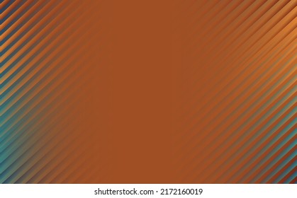 Brown blank background with artistic gradient colored diagonal stripes vector background. Background with copyspace. Suitable for card, backdrop, cover, banner, wallpaper, and editable element.